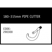 Marley Polyethylene Pipe Cutter 180-315mm - 290300